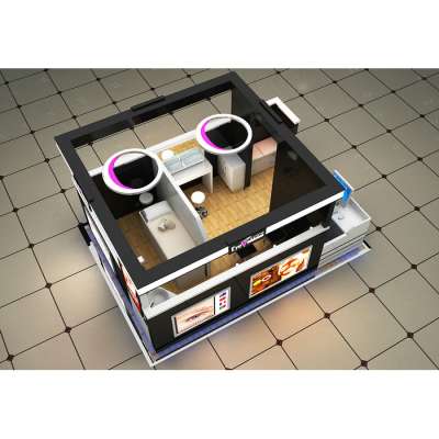 China salon furniture supplier eyebrow threading kiosk for sale