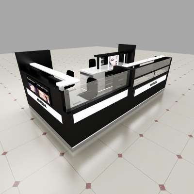 Beauty brow bar eyebrow kiosk design